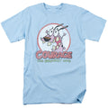 Courage The Cowardly Dog Vintage Courage Mens T Shirt Light Blue Officially Licensed