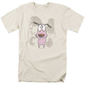 Courage The Cowardly Dog Monsters Mens T Shirt Cream Officially Licensed