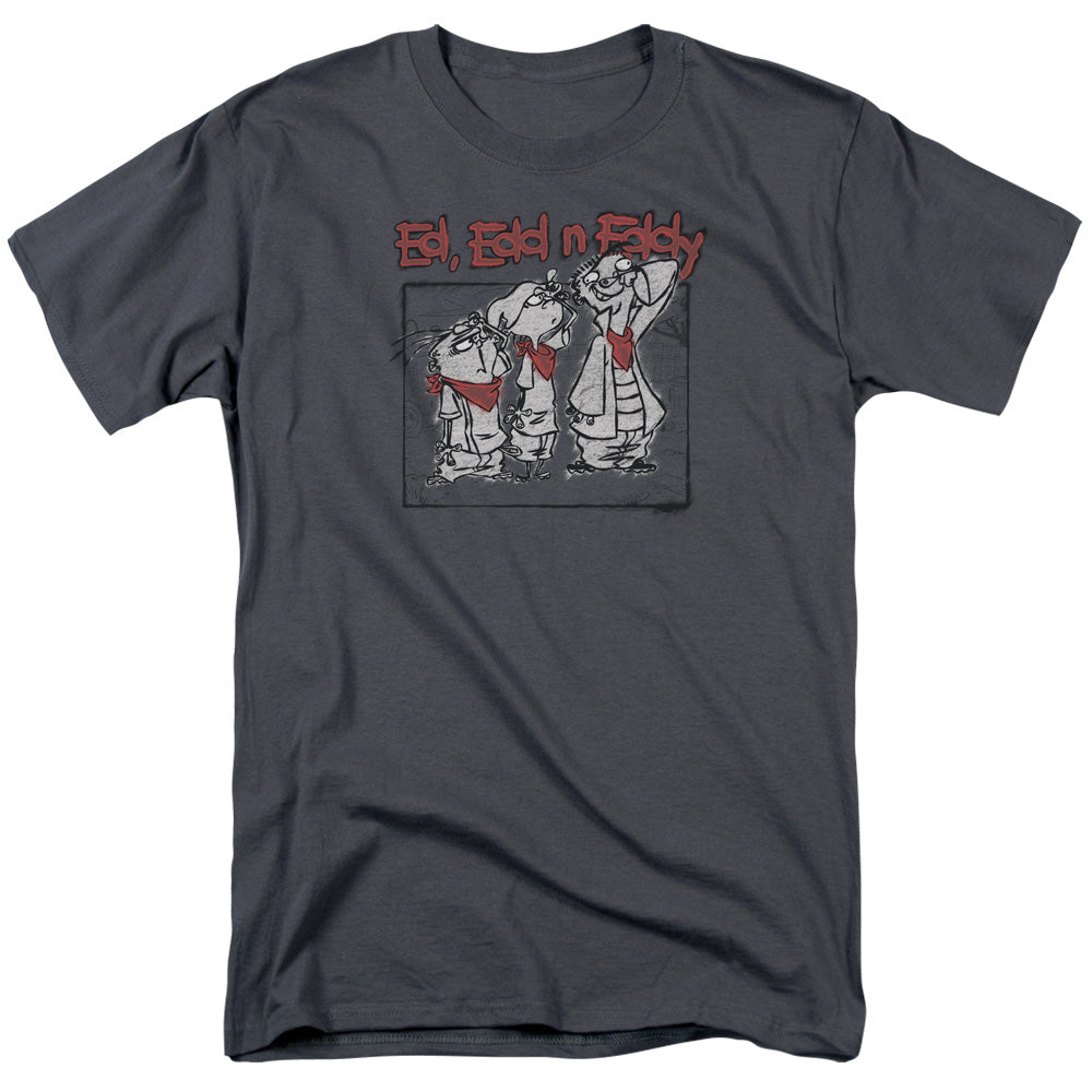 Ed Edd N Eddy Stand By Me Mens T Shirt Charcoal Officially Licensed
