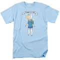 Adventure Time Fionna & Cake Mens T Shirt Light Blue Officially Licensed
