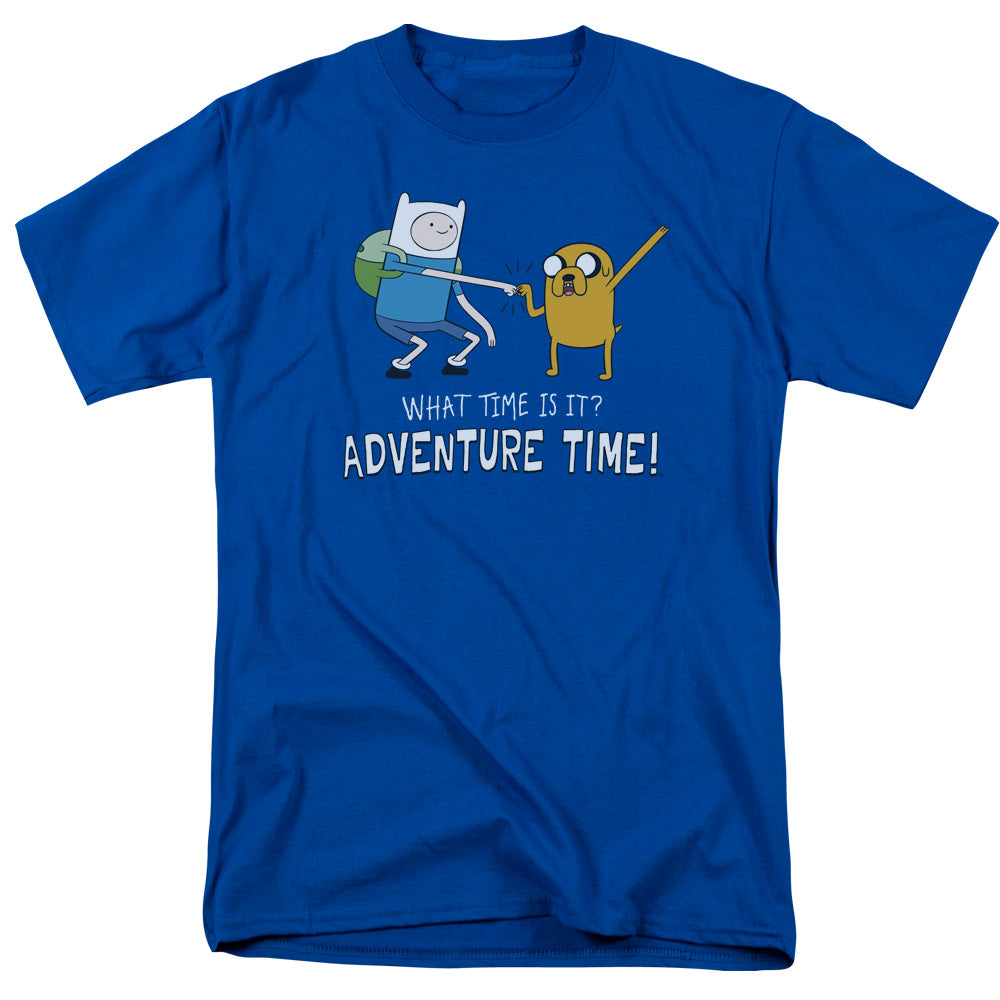 Adventure Time Fist Bump Mens T Shirt Royal Blue Officially Licensed