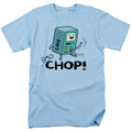 Adventure Time Bmo Chop Mens T Shirt Light Blue Officially Licensed
