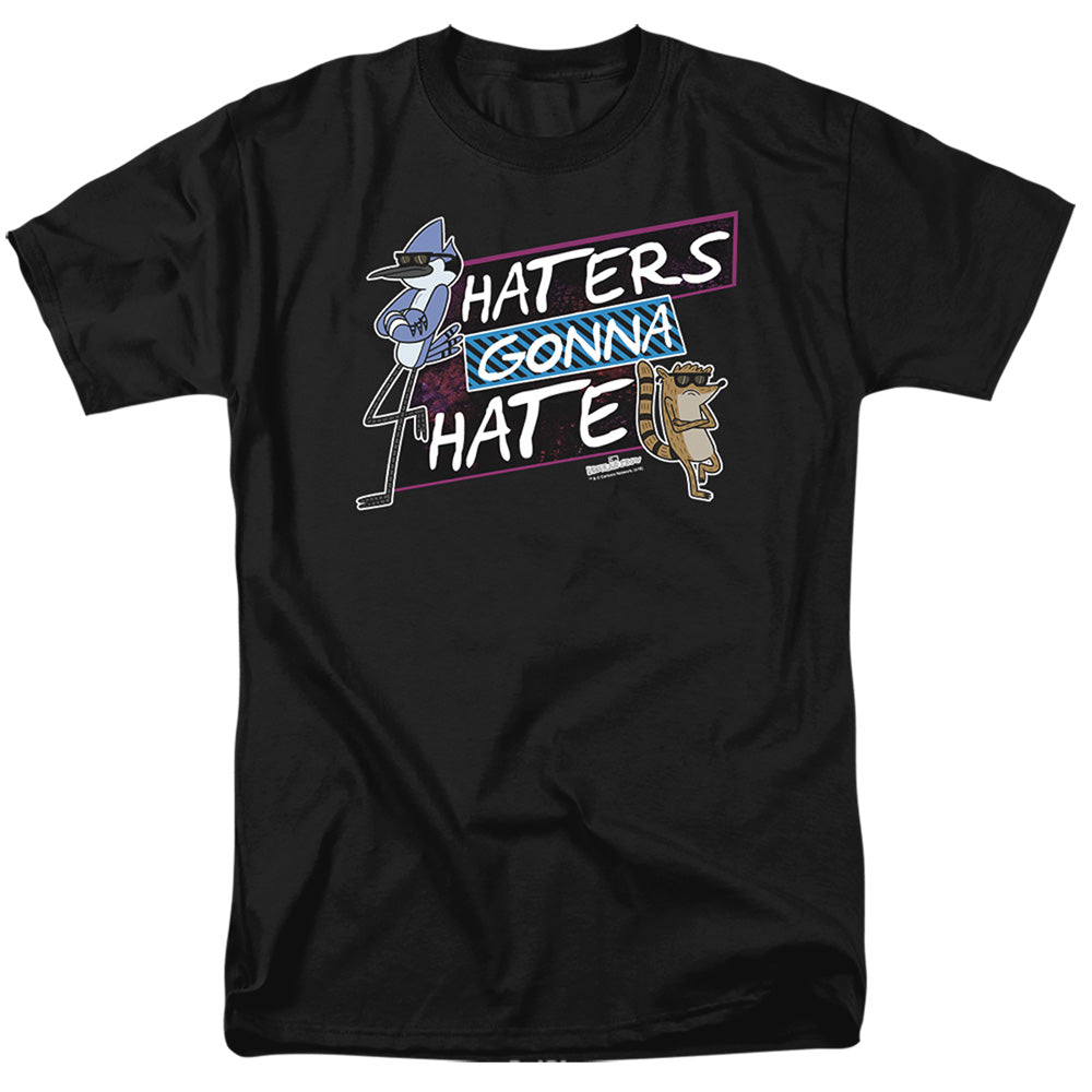 Regular Show Haters Gonna Hate Mens T Shirt Black Officially Licensed