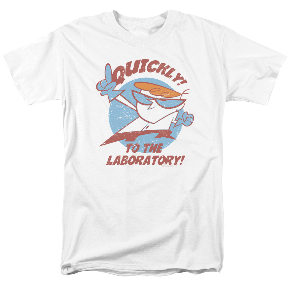 Dexters Laboratory Quickly Mens T Shirt White Officially Licensed