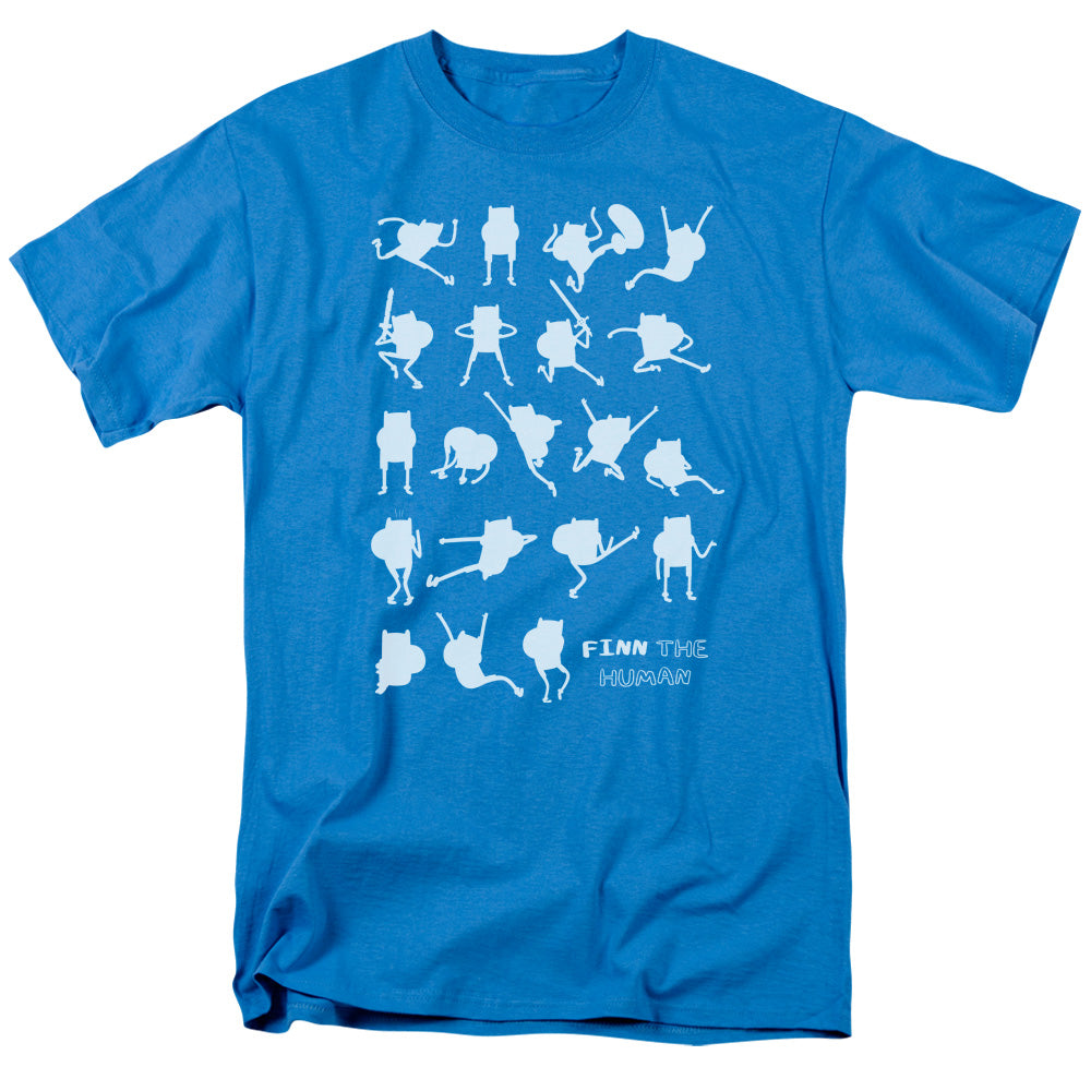 Adventure Time Finn The Human Mens T Shirt Turquoise Officially Licensed