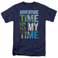 Adventure Time My Time Mens T Shirt Navy Blue Officially Licensed