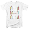 Adventure Time Swords Mens T Shirt White Officially Licensed