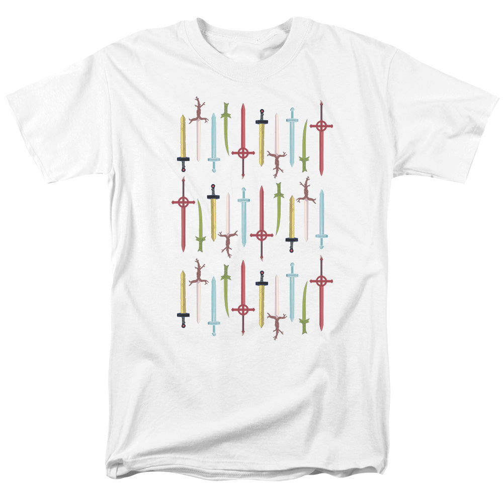 Adventure Time Swords Mens T Shirt White Officially Licensed