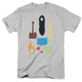 Adventure Time Icons Mens T Shirt Silver Officially Licensed