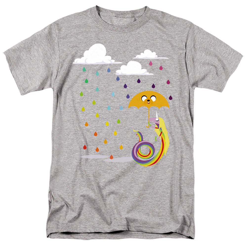 Adventure Time Lady In The Rain Mens T Shirt Athletic Heather Officially Licensed