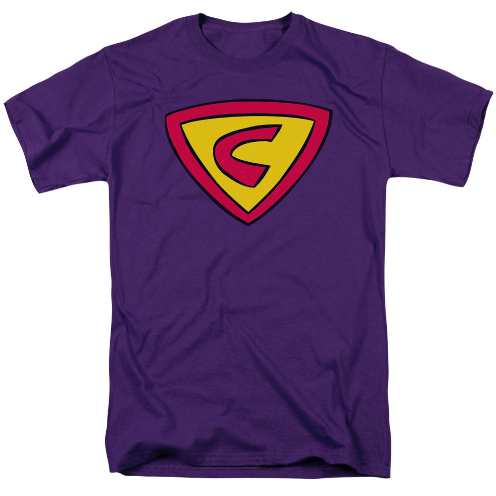 Cow And Chicken Super Cow Logo Mens T Shirt Purple Officially Licensed
