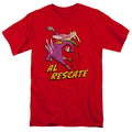 Cow And Chicken Al Rescate Mens T Shirt Red Officially Licensed