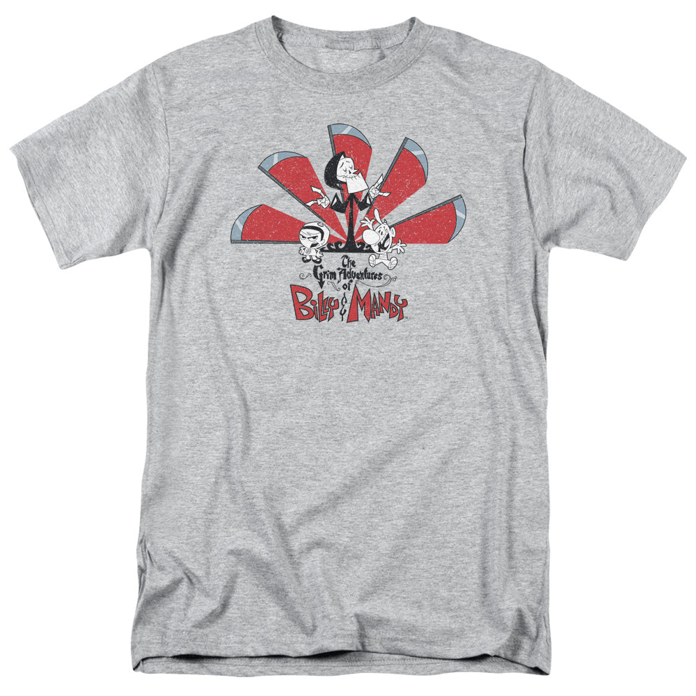 Grim Adventures Of Billy And Mandy Grim Adventures Mens T Shirt Athletic Heather Officially Licensed