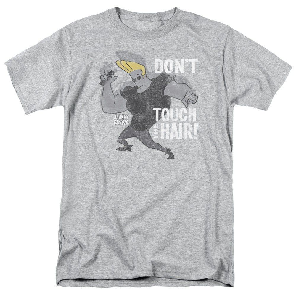Johnny Bravo Hair Mens T Shirt Athletic Heather Officially Licensed
