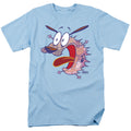 Courage The Cowardly Dog Evil Inside Mens T Shirt Light Blue Officially Licensed