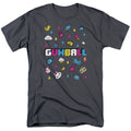 Amazing World Of Gumball Fun Drops Mens T Shirt Charcoal Officially Licensed