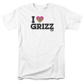 We Bare Bears Heart Grizz Mens T Shirt White Officially Licensed