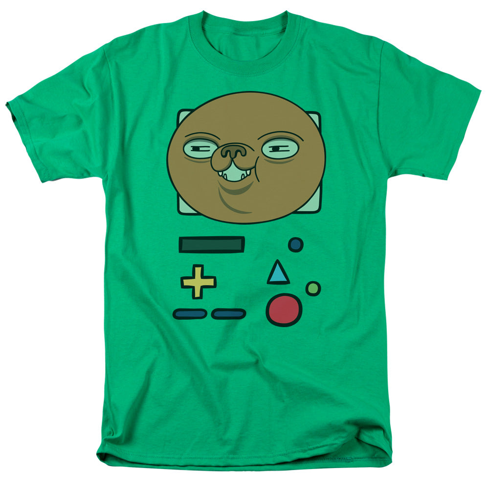 Adventure Time Bmo Mask Mens T Shirt Kelly Green Officially Licensed