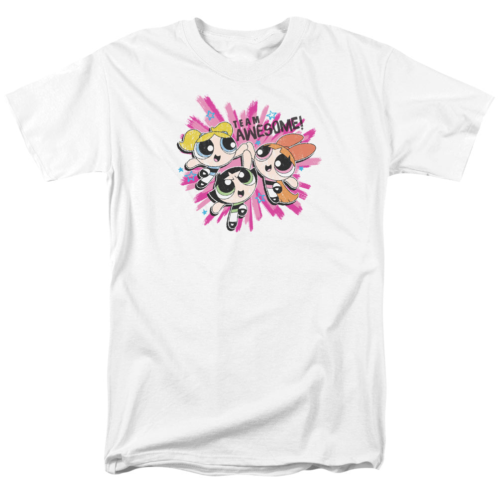 Powerpuff Girls Team Awesome Mens T Shirt White Officially Licensed