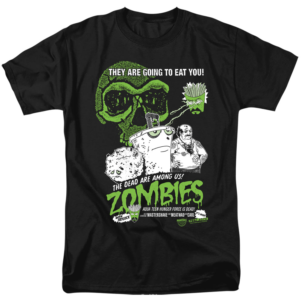 Aqua Teen Hunger Force Zombies Mens T Shirt Black Officially Licensed
