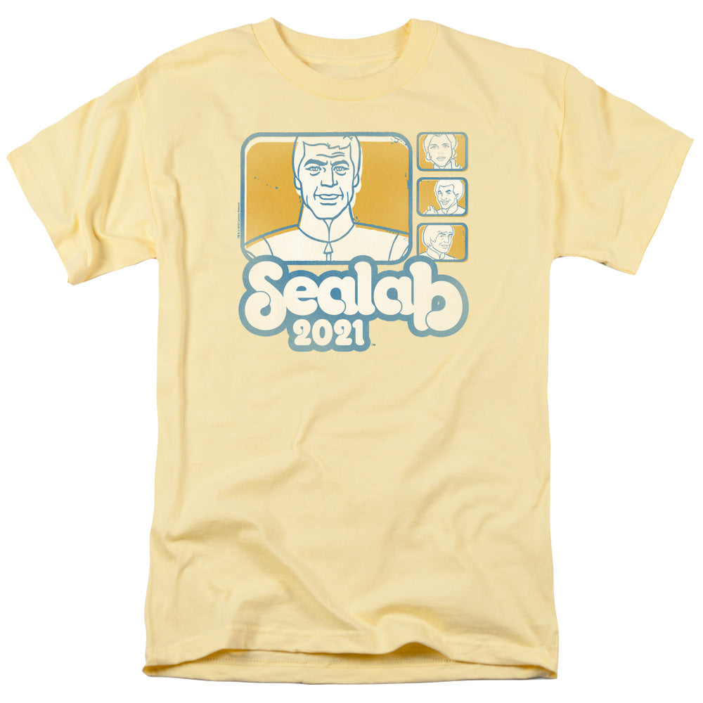 Sealab 2021 Tiles Mens T Shirt Yellow Officially Licensed