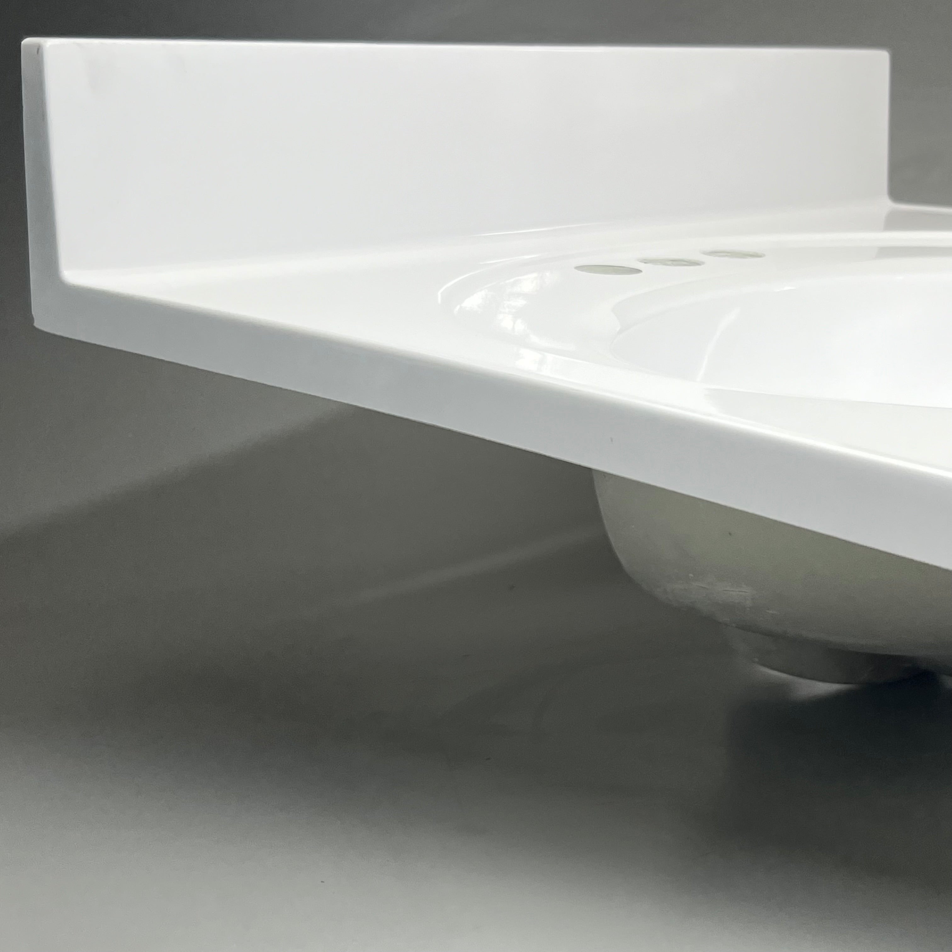 DHI CORP Vanity Top Sink Premium Cultured Marble 25” X 22” WHITE 552026