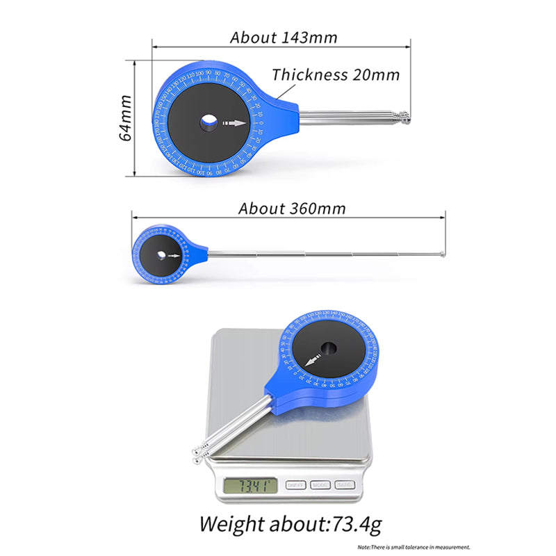 RISK Road Bicycle Airship - Fitting Knee Joint Angle Measuring Protractor for Bike Riding Posture