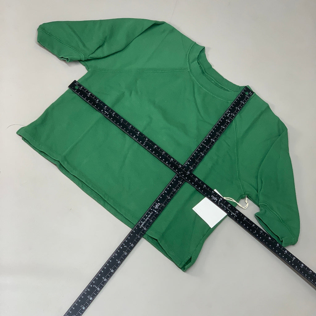 ETICA Fleur Raglan Sweat Top W/ Pintuck Sleeve Juniper Size Small EW174412