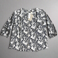 TOMMY BAHAMA Women's Tulia Blooms Top 3/4 Sleeve Coconut Size S (New)