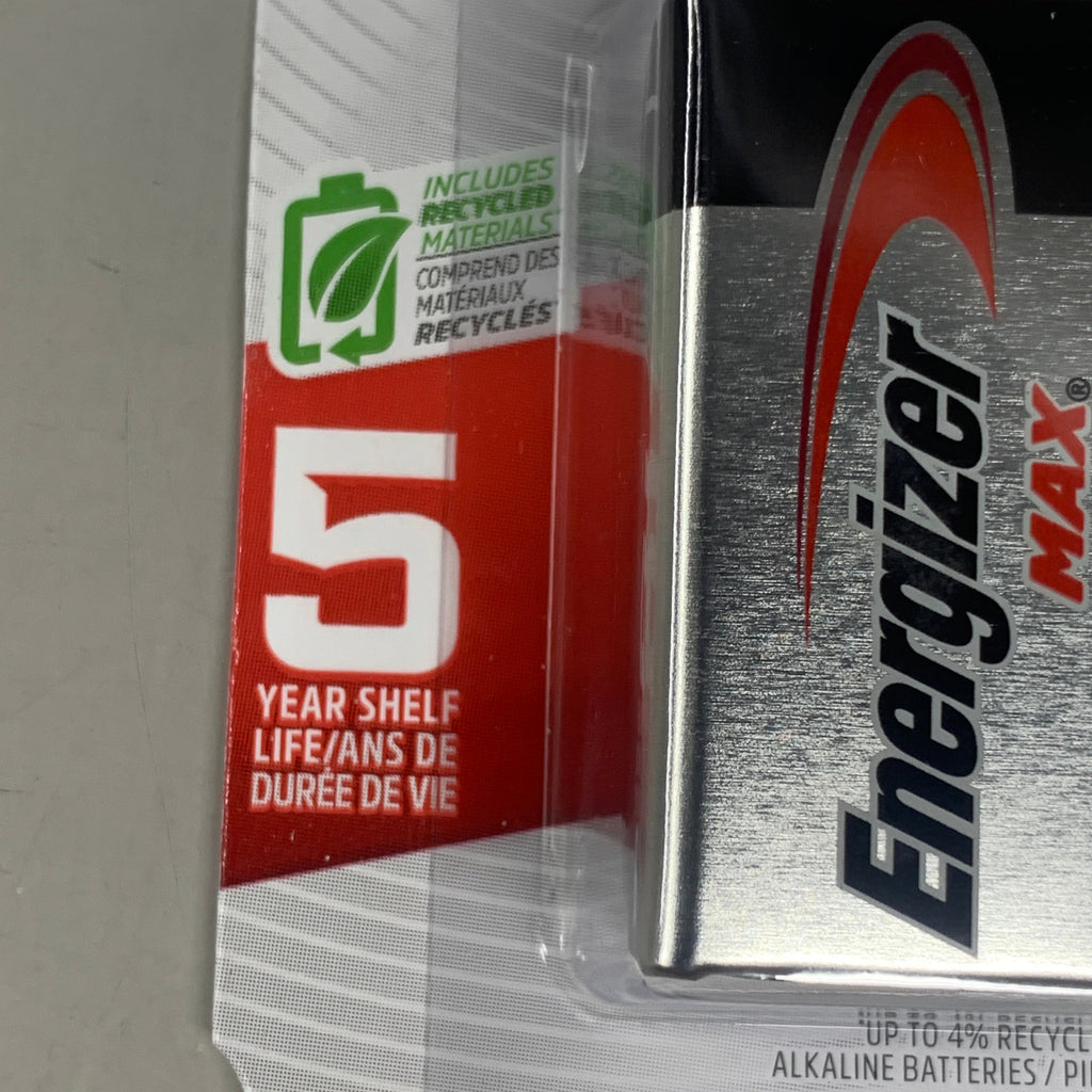 ENERGIZER MAX (3 PACK, 6 Total Batteries) Alkaline Battery 9 Volt General Purpose 522BP-2