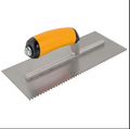 High quality stainless steel V-groove shovel, 28Cm x 11.5 Cm, perfect for buckets, slate, plaster, concrete, curved handles, hig