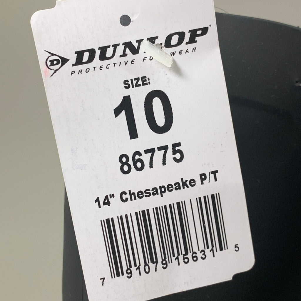 DUNLOP Male Buffalo Waterproof Boots Protective Footwear Men's Sz 10 Black 86775