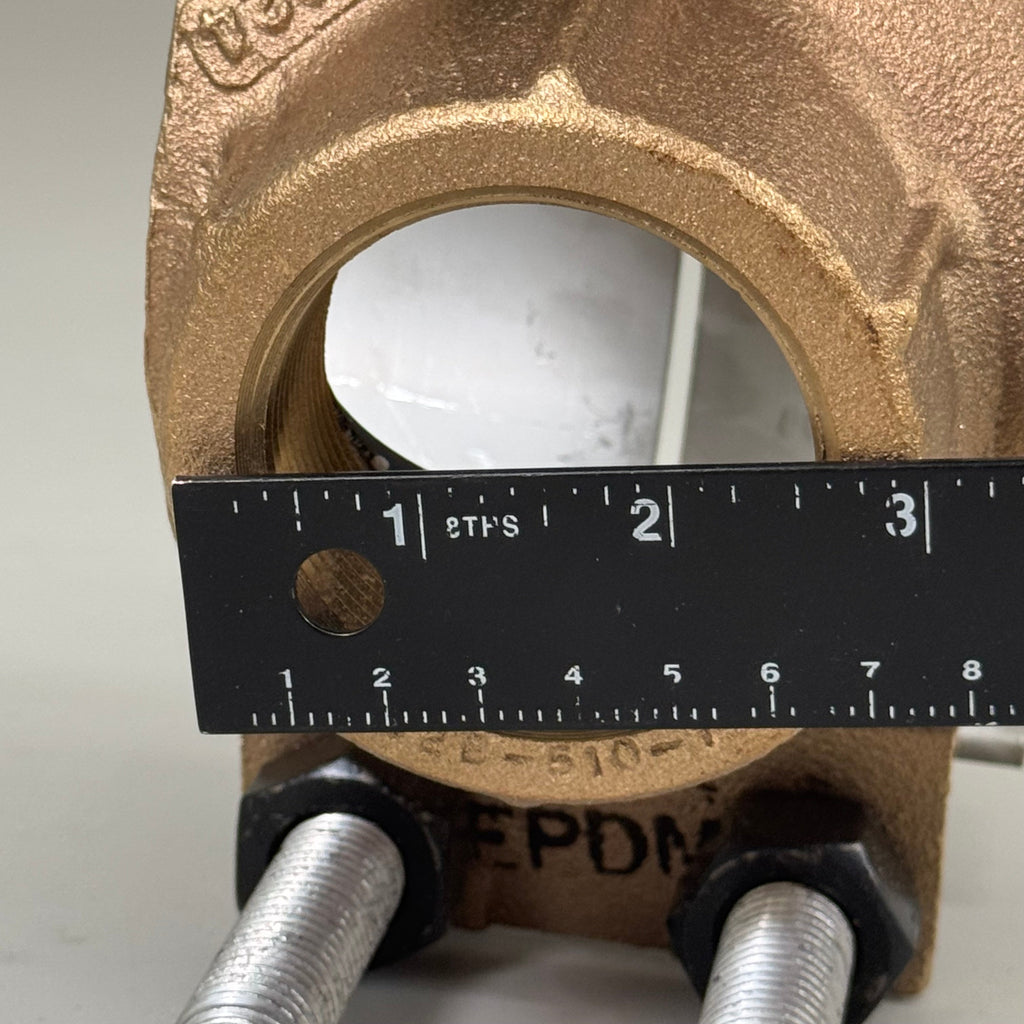FORD METER BOX Brass Saddle Double Band SPDM Gasket 4" x 2" IP F202BSD480IP7
