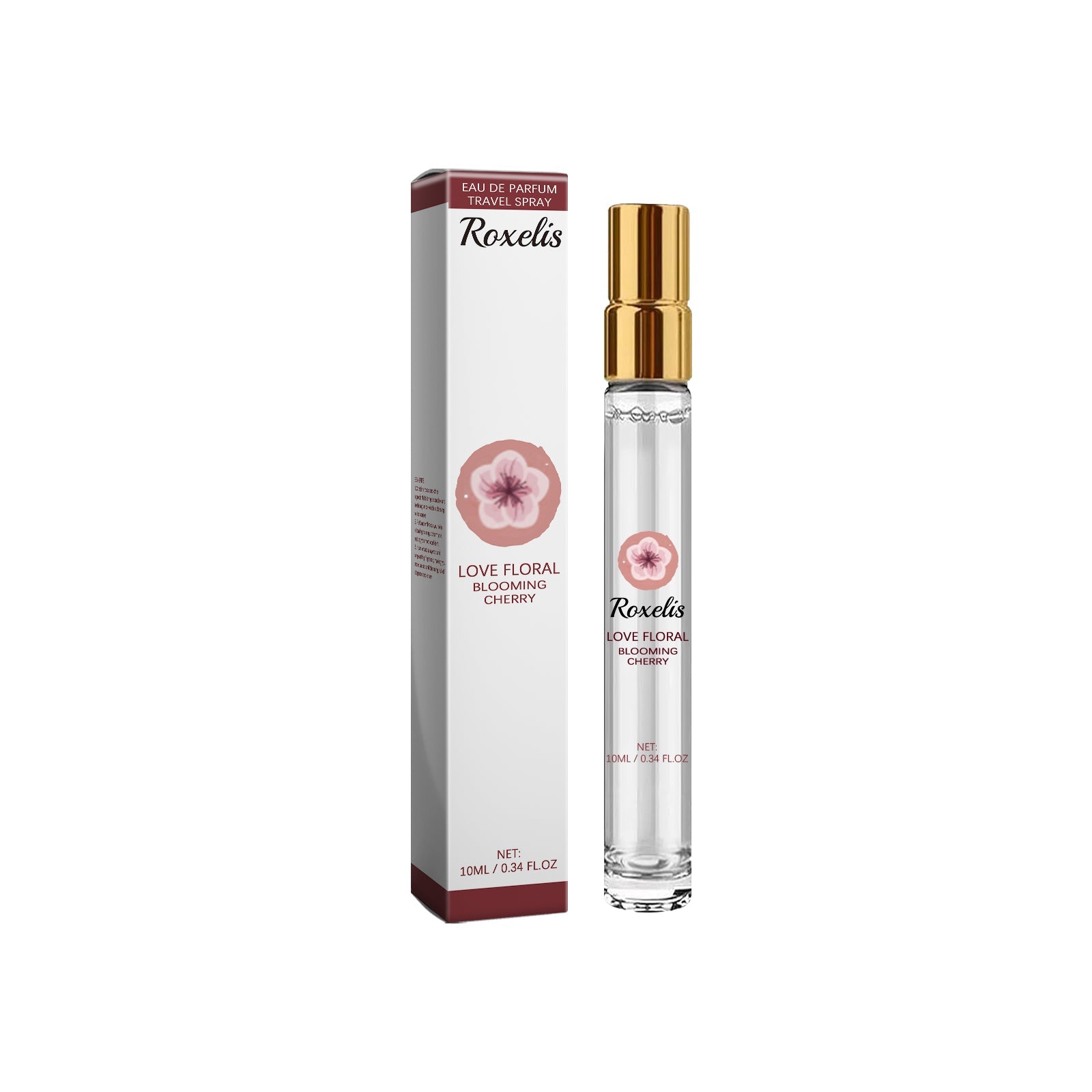 Eau De Parfum Travel Spray, Long-Lasting Light Fragrance Fresh Floral Rose Charm Jasmine Fragrance