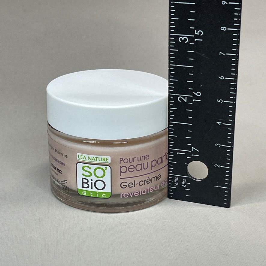 SO BIO etic Radiance Revealing Gel-Cream Night Organic Lotus Flower Hamamelis Zinc 1.69 fl oz (New)