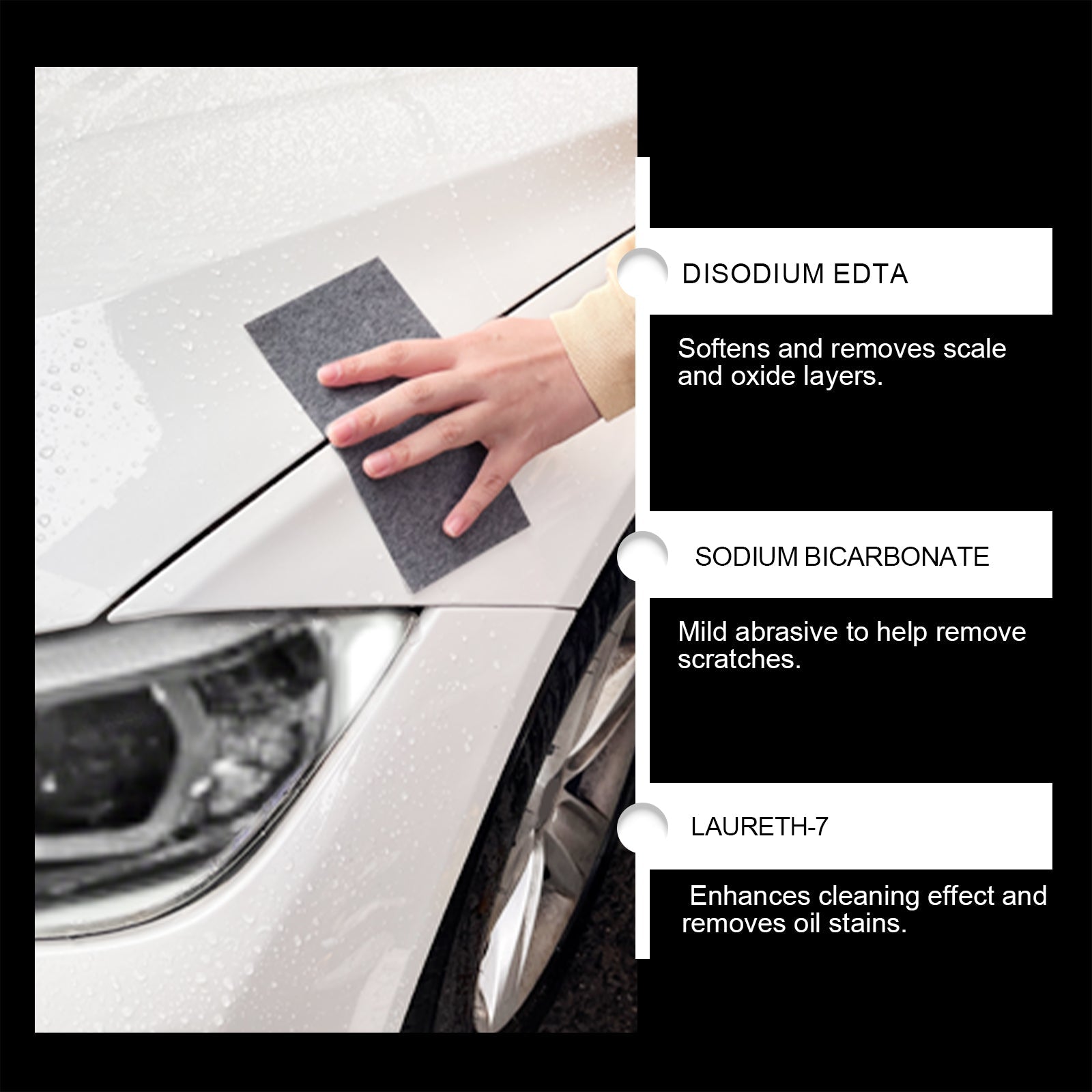 Homonth Car Scratch Repair Plaster Set Car Scratch Remover Car Headlights Car Paint Finish Care