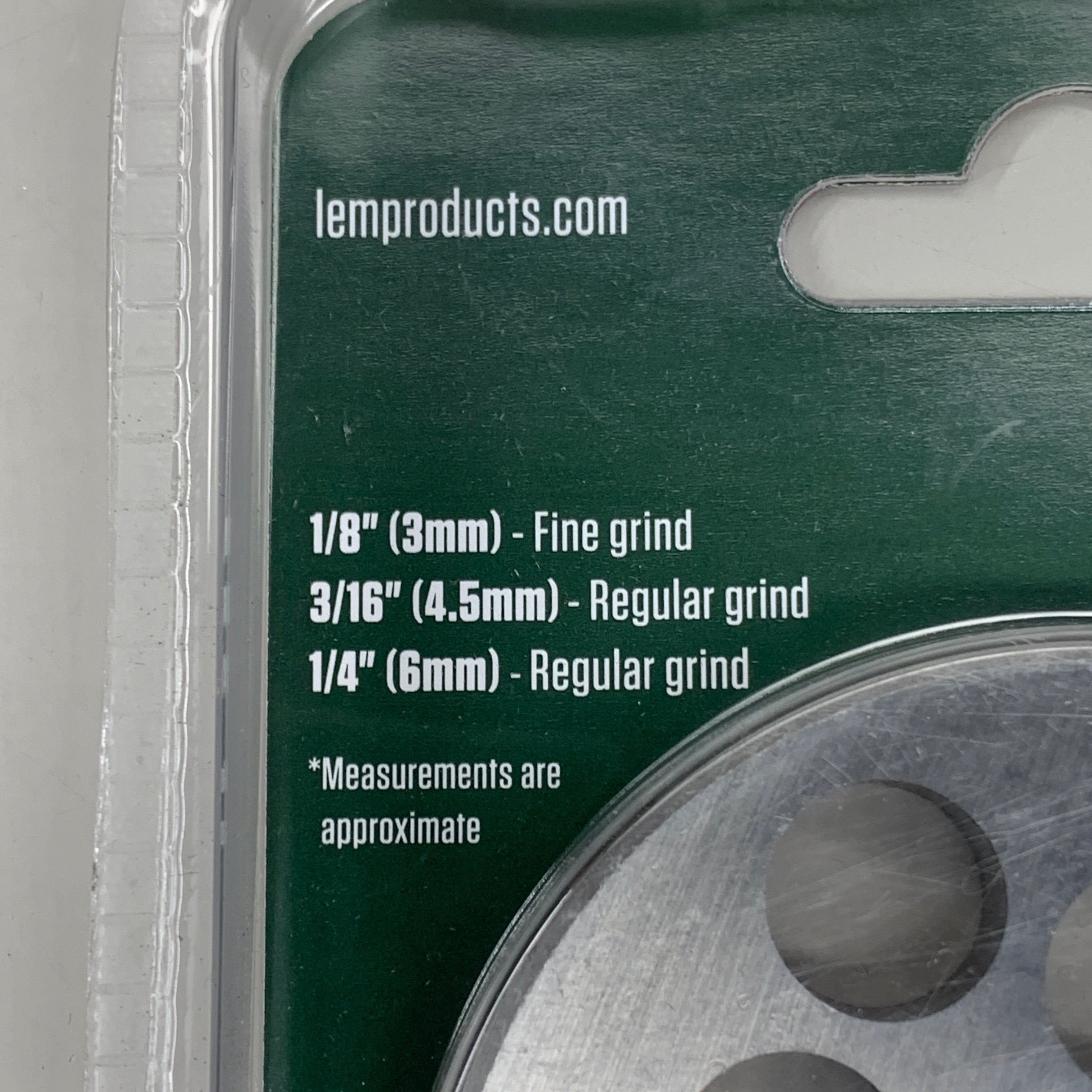 LEM Grinder Plate 12mm #12 (1/2") 2-3/4" Plate Diameter Stainless Steel 476SS