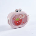 Cute little frog portable microwaveable lunch box with compartments fruit box lunch box