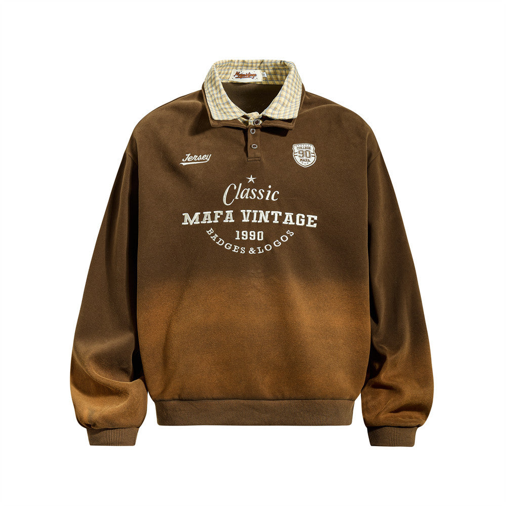 Hanging dye gradient hoodie