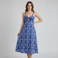 Hollow lace embroidery suspender dress for women