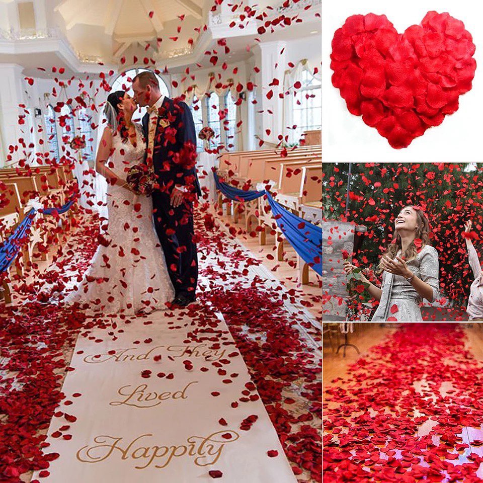 Wedding Party Accessories Artificial Flower Rose Petal Fake Petals Marriage Decoration For Valentine supplies