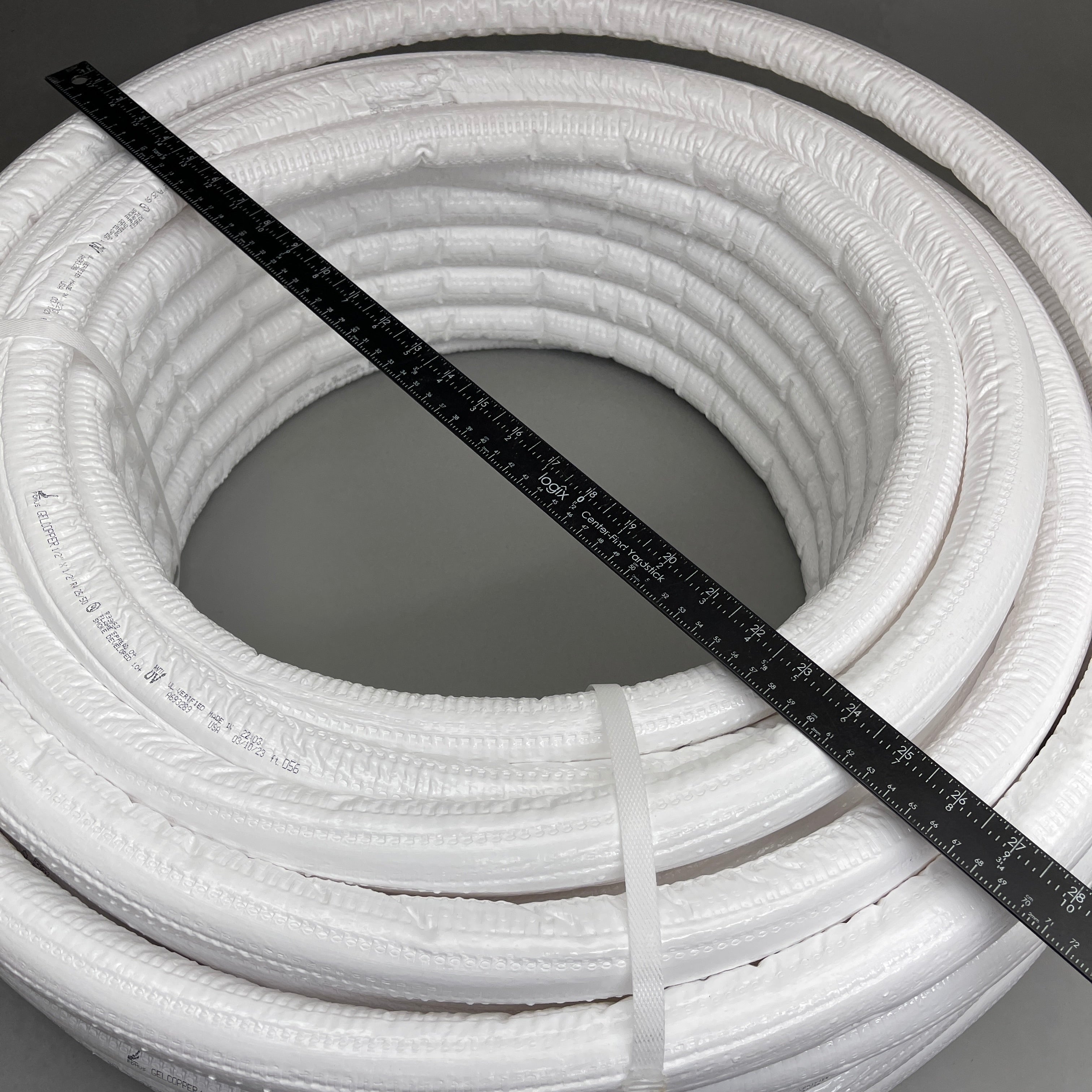 PDM GelCopper PreInsulated Copper Roll 1/2" Copper 1/2" Ins. 164 ft F100.GUS1216412 (New)