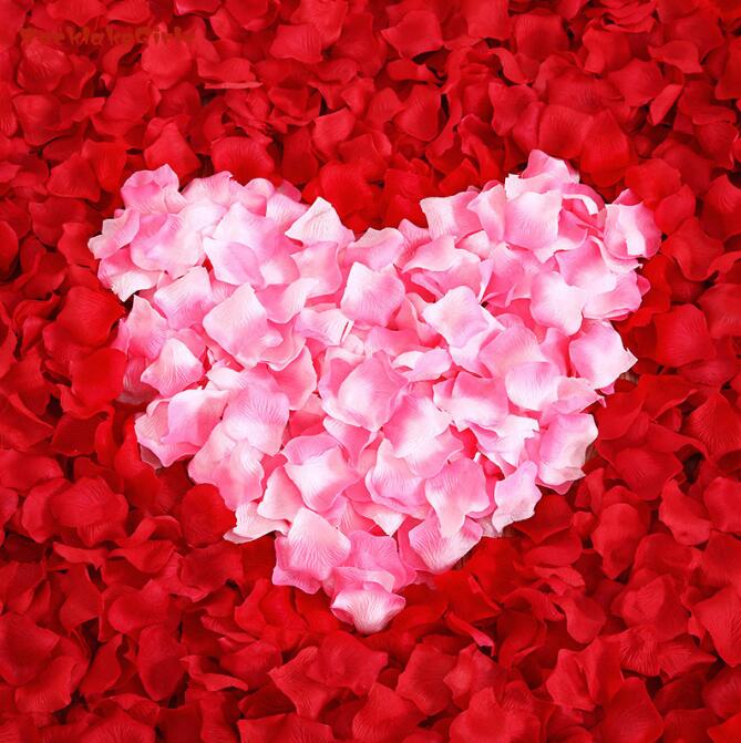 Wedding Party Accessories Artificial Flower Rose Petal Fake Petals Marriage Decoration For Valentine supplies