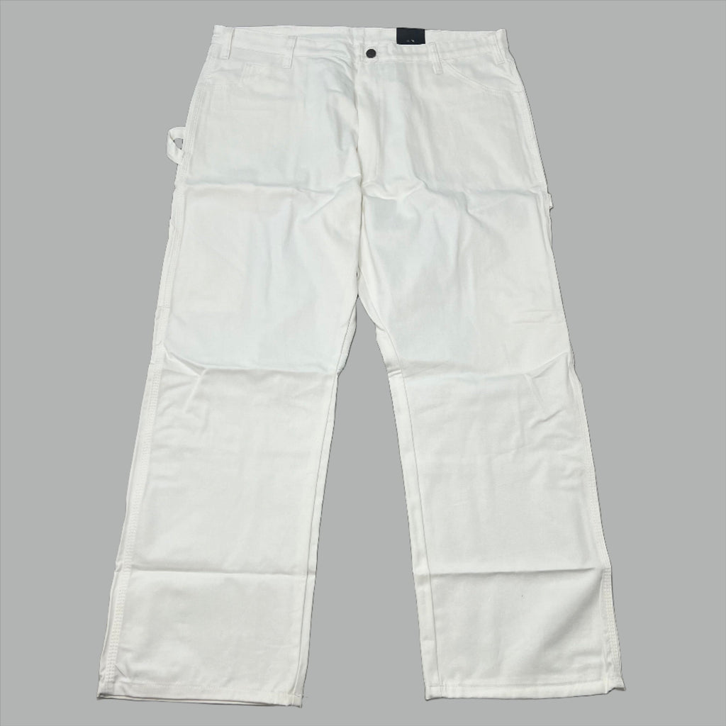 DICKIES Straight Leg 9 Pocket Painters Pant Relaxed Fit Men's 40X30 White 1953WH