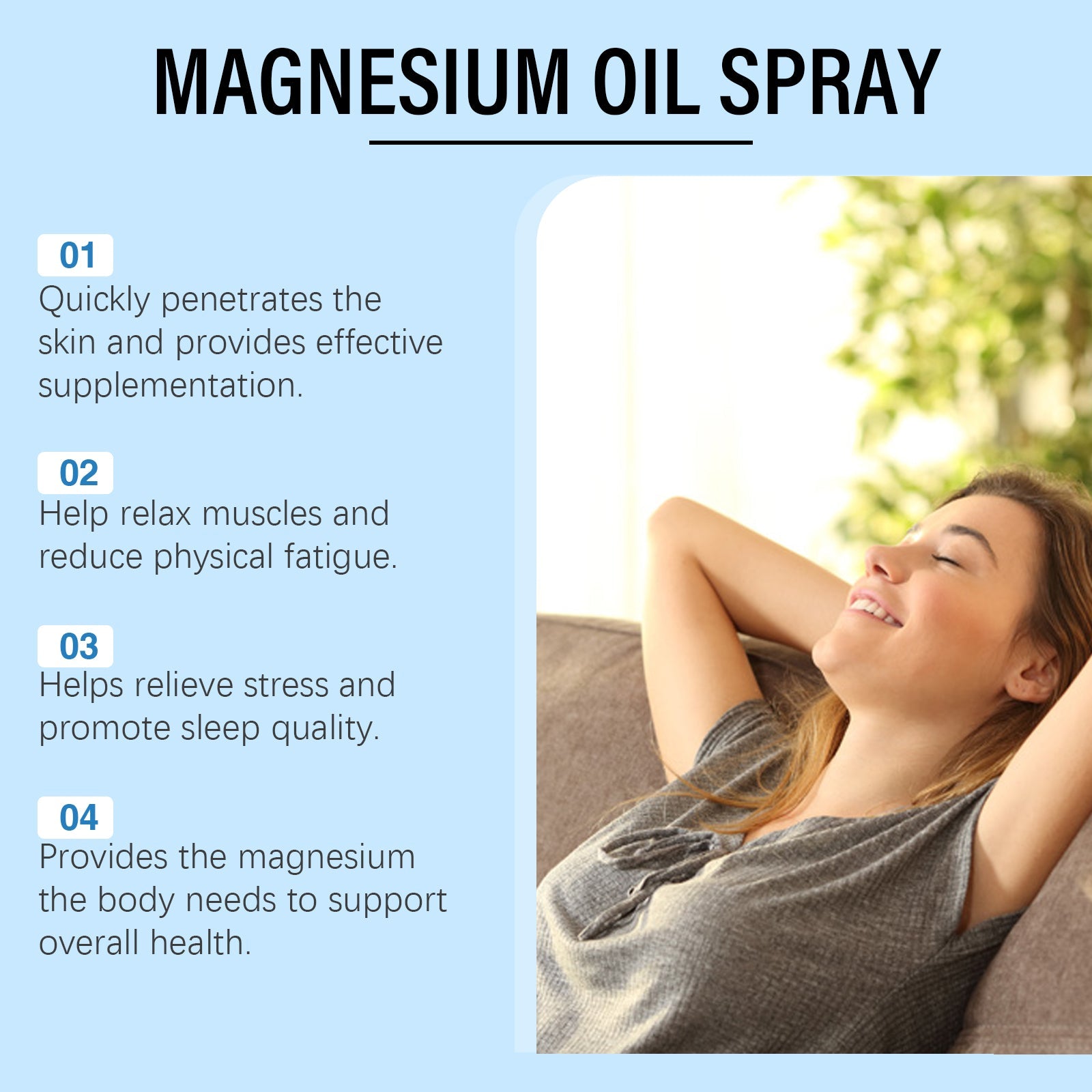 Southmoon Tea Tree Oil Sleep Spray Tea Tree Oil Magnesium Relaxing Moisturizing Body Overnight Treatment Spray