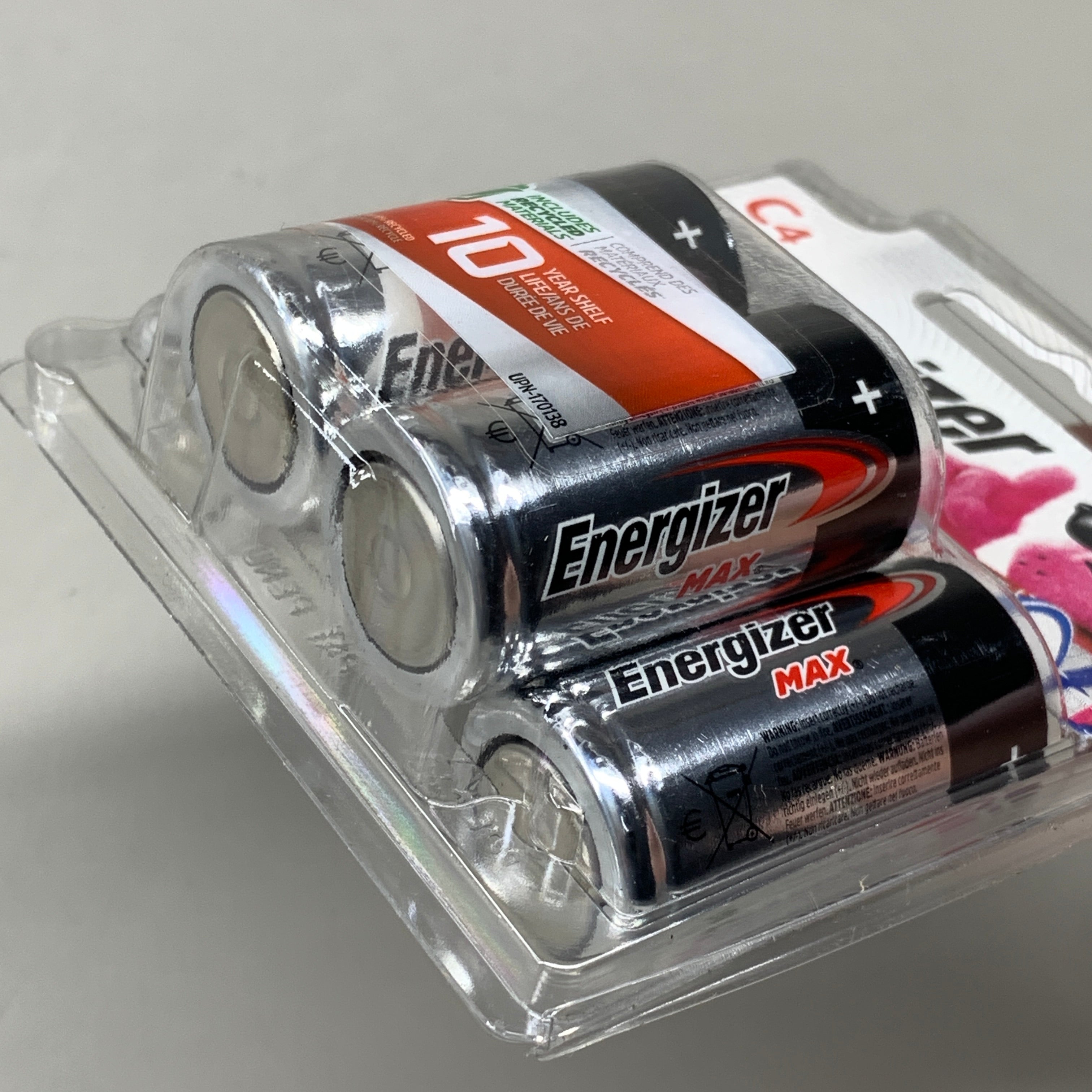 ENERGIZER MAX (3 PACK, 12 Total Batteries) C Cell Alkaline Batteries E93BP-4