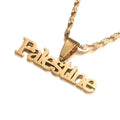 Palestine Vintage Stainless Steel Pendant Chain Necklace Arab African Men's and Women's Fashion Stainless Steel