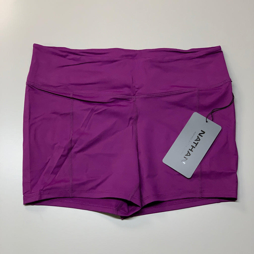NATHAN Interval 3" Inseam Bike Short Women's Plum Size M NS51040-70030-M