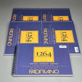 FABRIANO (5 PACK) I264 Sketch Paper Pads 9" x 12" ITALY 100 Sheets (500 TOTAL) White