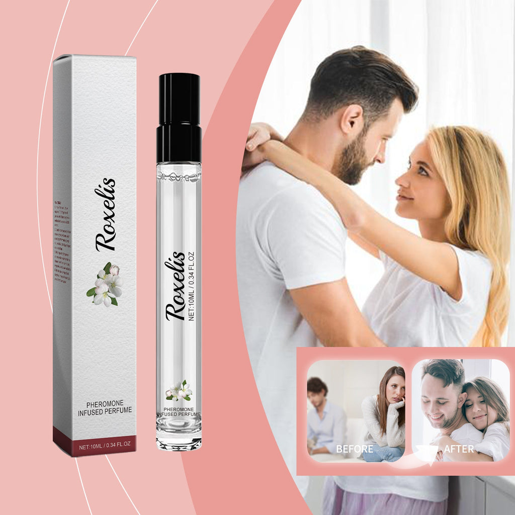 Roxelis Pheromone Infused Perfume, Men's Perfume Long Lasting Cologne Jasmine Perfume Natural Fresh Charm Leave Fragrance
